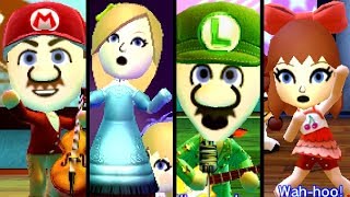 Super Mario TOP 10 SONGS ft Peach Pauline amp Bowser Miis 3DS [upl. by Libove757]