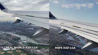 NEW FENIX A321 Sharklet Wing View VS REAL World Comparison MSFS [upl. by Kelci]