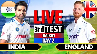 India vs England 3rd Test  India vs England Live  IND vs ENG Live Score amp Commentary Session 3 [upl. by Euv]