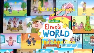 All 67 Channels of Elmo’s World At the Same Time [upl. by Airual]