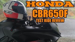 HONDA CBR650F  TEST RIDE REVIEW [upl. by Arza740]