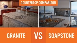 Granite vs Soapstone  Countertop Comparison [upl. by Denyse658]