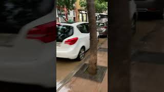 Street Flooding in Málaga Rincón de la Victoria  Real Footage [upl. by Elexa]