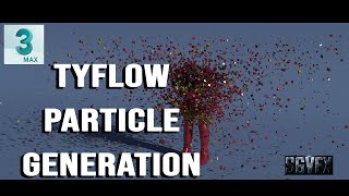 Raone Tyflow  3ds max  VFX tyflow particles generation [upl. by Crandell]