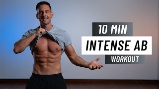 10 MIN INTENSE AB WORKOUT  At Home Six Pack Abs Routine No Equipment [upl. by Streeter]