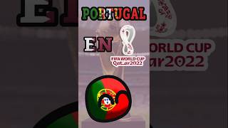 Portugal en el Mundial Catar 2022 footballworldcup countryballs futbol mundial2022 [upl. by Lora]