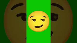 😏Smirk emoji Animation Green Screen  vfxnoob [upl. by Adalard]