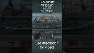 USS Atlanta USA Historical Campaign ultimateadmiraldreadnoughts [upl. by Sirromad]