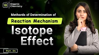 isotope effect  methods of determination of the reaction mechanism  organic chemistry [upl. by Ornie]