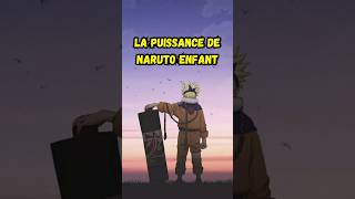 La puissance de Naruto enfant naruto anime manga narutoshippuden boruto [upl. by Ecnarual]