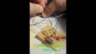 diy coming soon  1 transistor Gyrator wah circuit guitarpedals [upl. by Ginsberg]