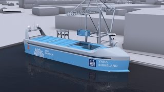 The worlds first autonomous zero emission container ship [upl. by Keele418]