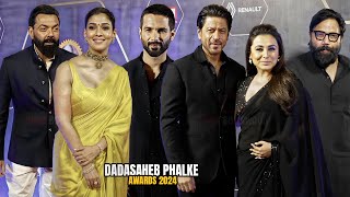 Celebrities arrives at Dadasaheb Phalke Awards 2024  Shahrukh Khan Nayanthara Rani Mukerji Bobby [upl. by Aitam]