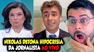 NIKOLAS DETONA HIPOCRISIA DE JORNALISTA AO VIVO NA CNN [upl. by Ikilisav]