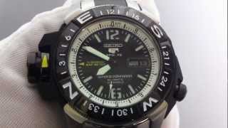 Mens Seiko 5 Automatic Map Meter Sport Watch SKZ319 [upl. by Costello]