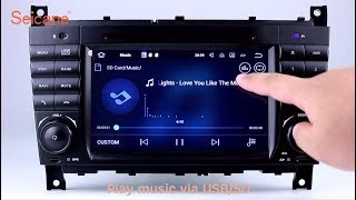 Plug and play 20042011 Mercedes Benz CLK Class W209 CD Radio DVD GPS Head unit with USB SD Aux [upl. by Airdnal]