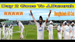 Highlights India VS Bangladesh Day 2  JBumrah Bowling [upl. by Allred]