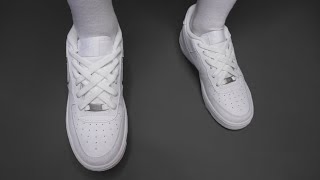 How to new diamond lace air force 1 low white Lace Style Nike Air Force 1 [upl. by Ilonka]