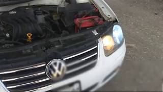 Hacer Intalacion de Xenon H7 55w 6000k a Jetta Clasico [upl. by Zaria]