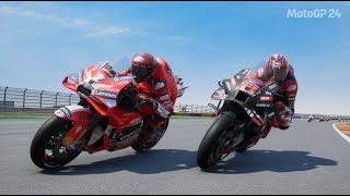 MAVERICK VINALES VS BAGNAIA VS MARTIN  MOTOGP ARAGON  MOTOGP 24 GAMEPLAY REPLAY [upl. by Norrabal]