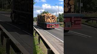 McVicar Wood Lorry on A84 Dobbies Stirling Scotland UK [upl. by Chadbourne]