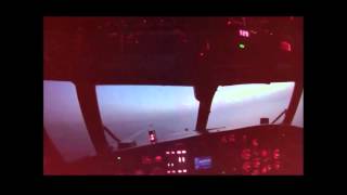 E2C Hawkeye Night Carrier Landing [upl. by Desiri]