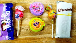 Satisfying video Asmr lollipops candy and chocolate gummy candy unboxing video [upl. by Eibocaj348]