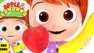 Apple and Bananas Song  Nursery Rhyme and Kids Song  TimelessToons [upl. by Rozalie]