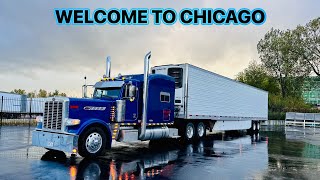 TRUCKING TO CHICAGO IN PETERBILT 389 PRIDE AND CLASS GLIDER [upl. by Brear146]