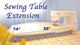 I Built a Sewing Table Extension and didnt lose my fingers in the process  Janome HD5000 [upl. by Anikes]