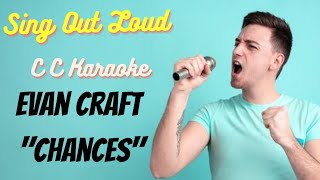 Evan Craft  Chances BackDrop Christian Karaoke [upl. by Anaib]