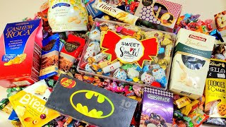 Lot New candies and Chocolates unboxing ASMR New interesting candies [upl. by Nilson270]