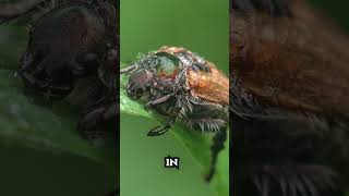 Garden Chafer Beetles Ultra Macro  Forest Sound ASMR Bugs macrophotography [upl. by Okuy]