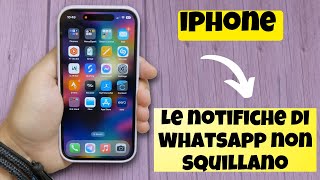 Le notifiche di Whatsapp non squillano su iPhone 2024 [upl. by Yorker]