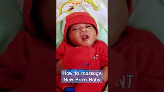 How to massage new born baby newborn baby massage care takecare babymalish malish cute babe [upl. by Idnahs]