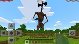 I Found SIREN HEAD in Minecraft Pocket Edition [upl. by Belldame]