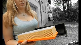 FIAT 500 LUFTFILTER WECHSELN  TAUSCHEN TUTORIAL [upl. by Langer]