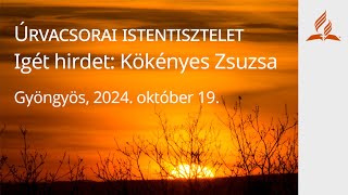 Úrvacsora  Kökényes Zsuzsa 20241019 [upl. by Llehsor834]