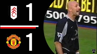 Fulham v Manchester United  Barthez Saves United  Highlights  20022003 [upl. by Dennett]