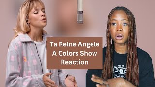 Ta Reine  Angèle I A COLORS SHOW I Video Reaction English [upl. by Dumond]