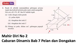 Mahir diri No 2  Cabaran Dinamis  Bab 7 Pelan dan dongakan  Matematik Tingkatan 3  Buku Teks [upl. by Asiar]