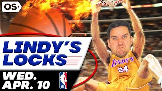 NBA Picks for EVERY Game Wednesday 410  Best NBA Bets amp Predictions  Lindys Leans Likes amp Locks [upl. by Rozek]