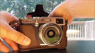 Review Fujifilm LCX100F Leather Case [upl. by Suoicerpal]