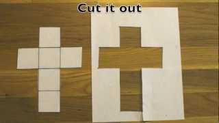 How to make a cube out of a sheet of paper [upl. by Alissa]