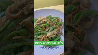 POIVRONS SAUTÉS au Fu à la Japonaise 🫑  Recette Japonaise Végétale [upl. by Auqenes]