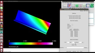 ElmerFem amp SalomeMECA Static And Buckling Problems [upl. by Plumbo330]