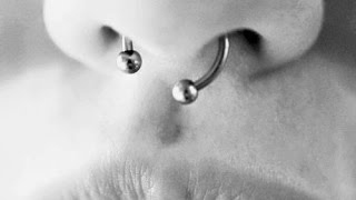 Com Esconder o PIERCING DO SEPTO [upl. by Ahcim]