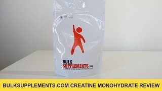 Bulk Supplements Creatine Monohydrate Review [upl. by Alene]