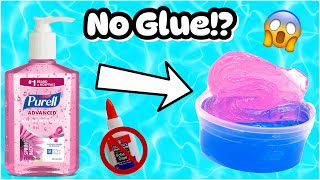 No Glue Hand Sanitizer Slime 🫧😱 EXPOSINGTESTING VIRAL NO GLUE SLIME RECIPES [upl. by Alis]