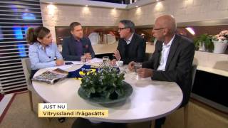 Upprop för mänskliga rättigheter under hockeyVM i Vitryssland  Nyhetsmorgon TV4 [upl. by Almund]